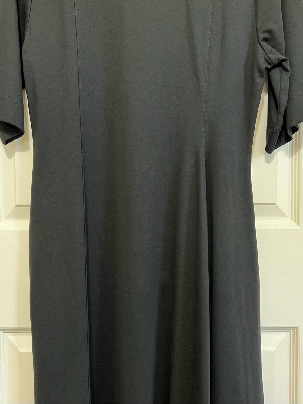 COS Asymmetric Polo Maxi Shirt Dress Black Size Medium NEW - Picture 11 of 16